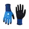 Ge Double Dipped Coated Gloves, Sandy Latex, Sandy, Blue, XL 24 PK GG211XL - alternate 1